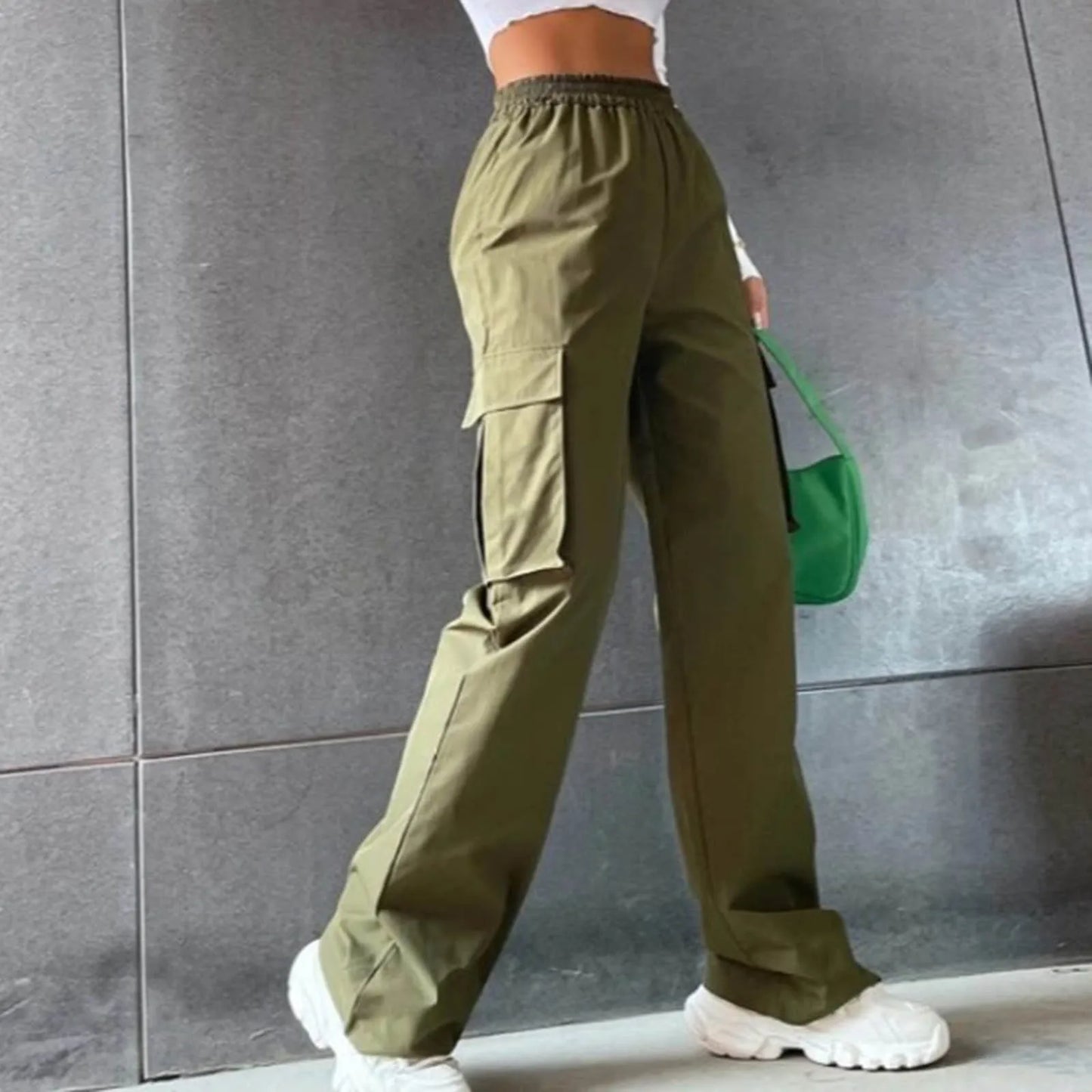 Dame Cargo Broek Wijd Model Comfortabel