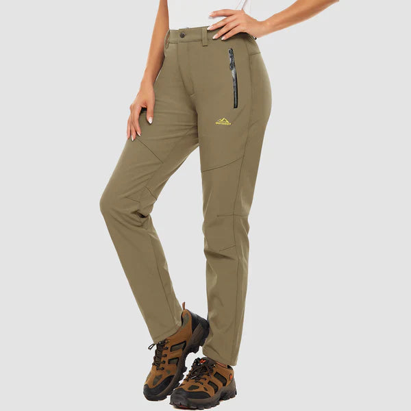 Dames Waterdichte Broek Warm Fleece Gevoerd voor Buiten - StudioMarella