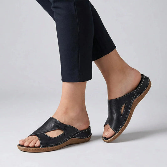 Comfortabele Leren Sandalen met Voetboogondersteuning voor Dames Maat 35-43