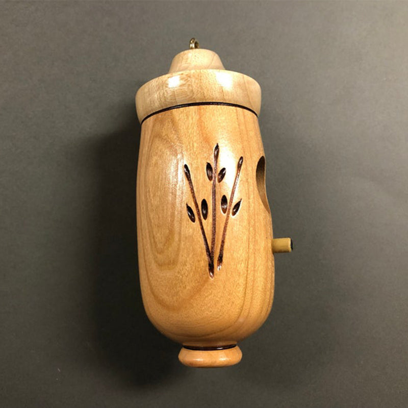 Houten Kolibrihuisje Natuurlijk Nestkastje voor Tuin en Balkon met Handgesneden Details Decoratief Vogelhuisje