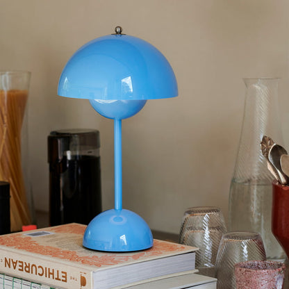 Tafellamp paddenstoel LED USB oplaadbaar draadloos nachtkastje bureau sfeerlicht interieur