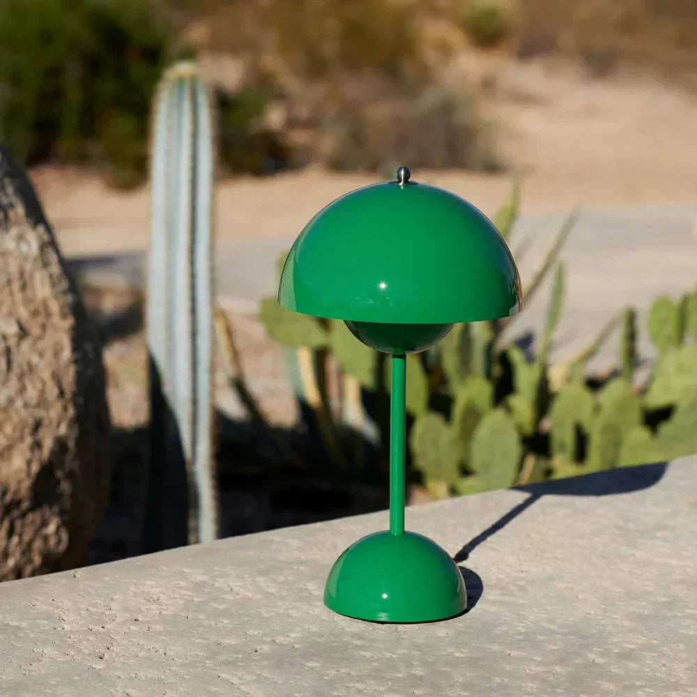 Tafellamp paddenstoel LED USB oplaadbaar draadloos nachtkastje bureau sfeerlicht interieur