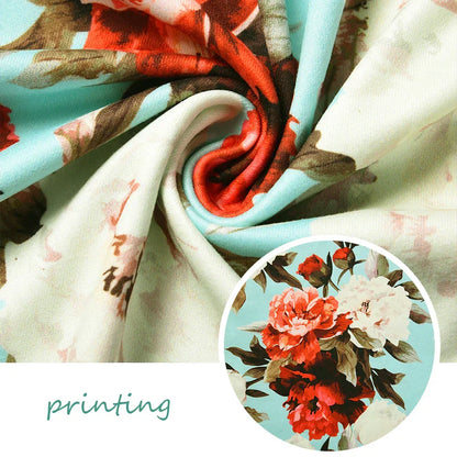 Bloemenprint Maxi Jurk Zomerjurk Vrouw Blomster Stijl