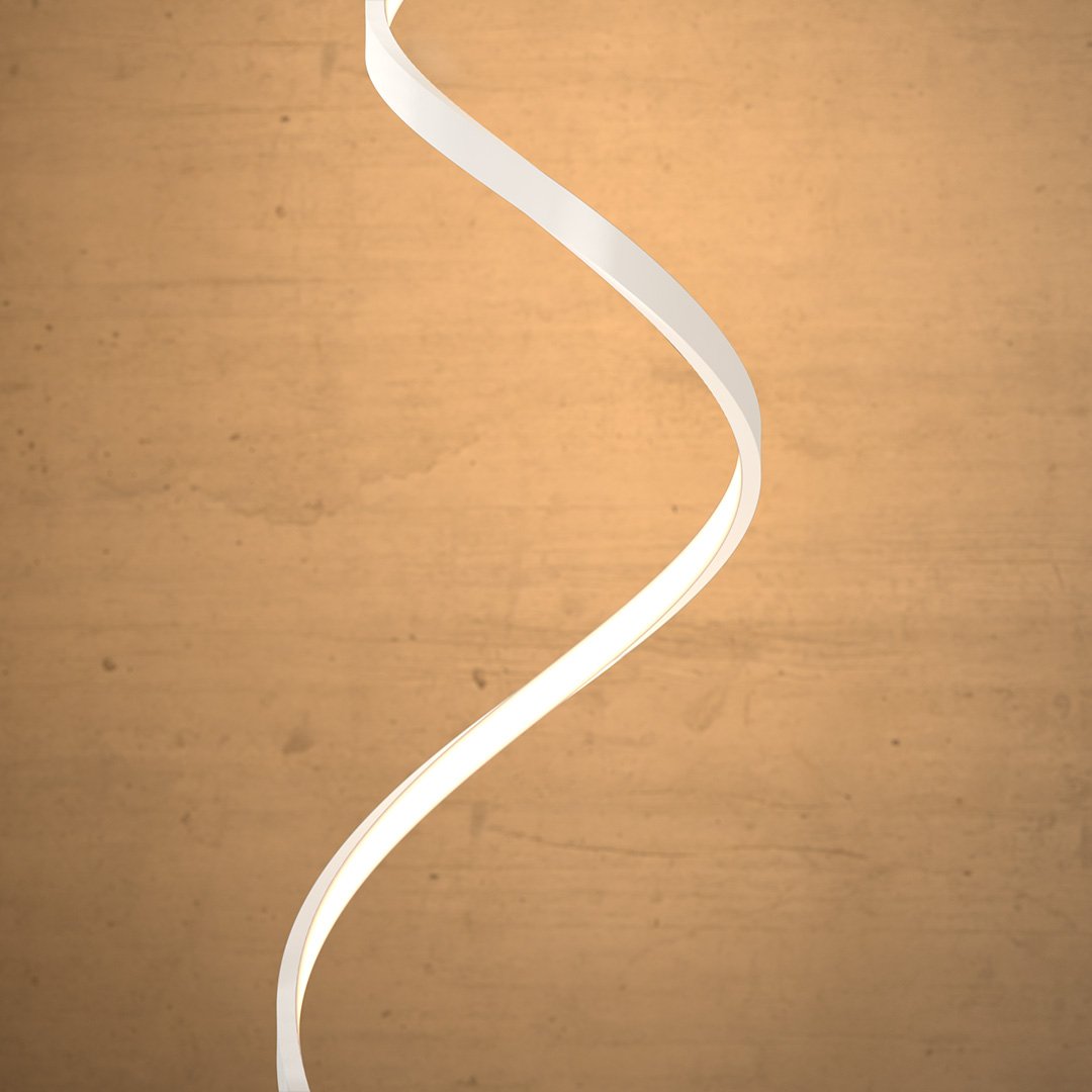 Sansoti | Minimalistische LED Vloerlamp Spiraal | Dimbaar | Moderne Design Staande Lamp