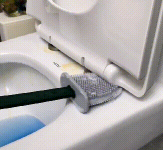 Siliconen Toiletborstel met Houder – Antibacterieel Snel Drogende WC Borstel voor Hygiënische Badkamer