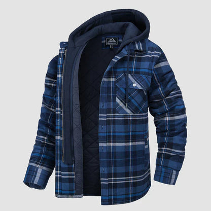 Heren Overhemdjas Geruit Casual Stijl