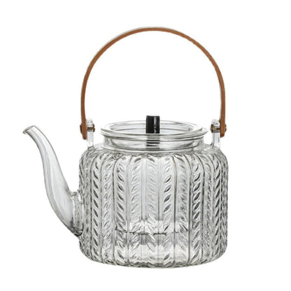 Glazen Theepot Met Infuser Hittebestendig Borosilicaat Glas 1 Liter