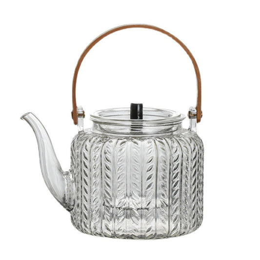Glazen Theepot Met Infuser Hittebestendig Borosilicaat Glas 1 Liter