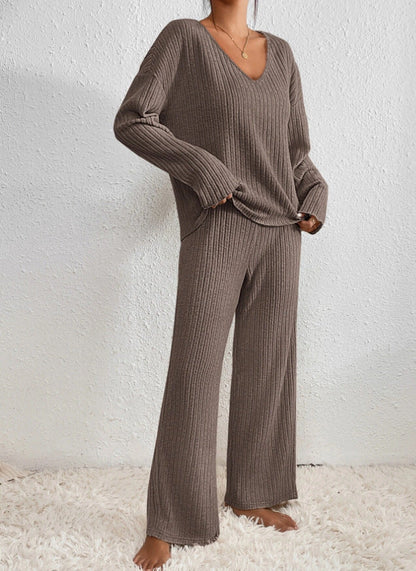 Gebreide Set 2-Delig voor Vrouw Warm en Luxe