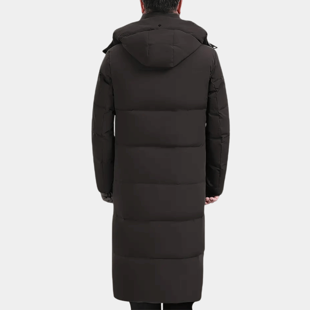 Elegante Leren Jacket met Kap