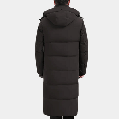 Elegante Leren Jacket met Kap