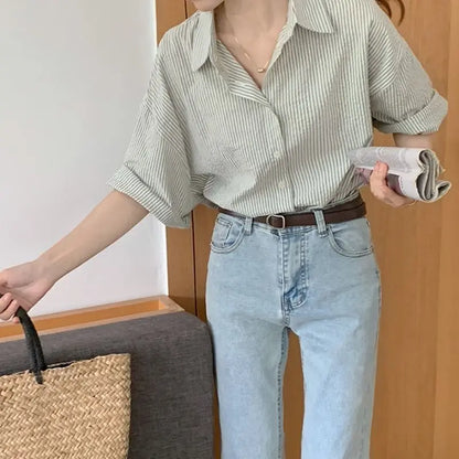 Meisjes Blouse Groen Chiffon Zomerjurkje