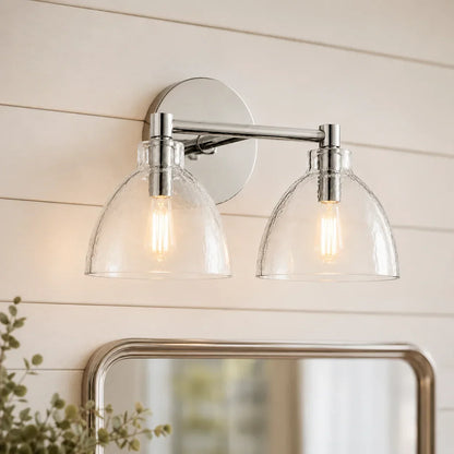 Wandlamp Gerecycled Glas Antique Brass – Minimalistische Wandverlichting voor Badkamer, Gang, Hal & Slaapkamer