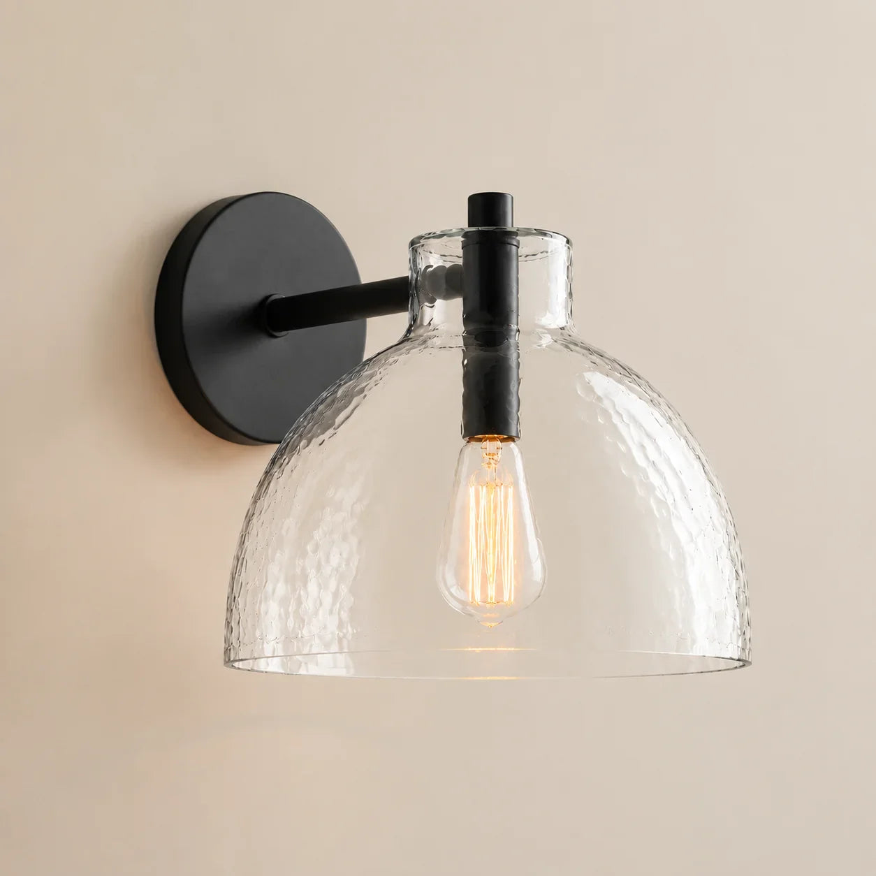 Wandlamp Gerecycled Glas Antique Brass – Minimalistische Wandverlichting voor Badkamer, Gang, Hal & Slaapkamer