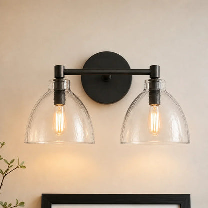 Wandlamp Gerecycled Glas Antique Brass – Minimalistische Wandverlichting voor Badkamer, Gang, Hal & Slaapkamer