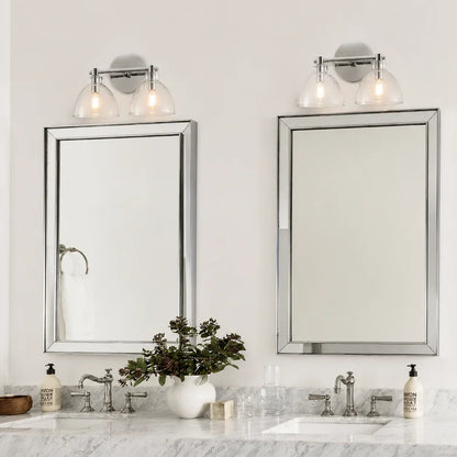 Wandlamp Gerecycled Glas Antique Brass – Minimalistische Wandverlichting voor Badkamer, Gang, Hal & Slaapkamer