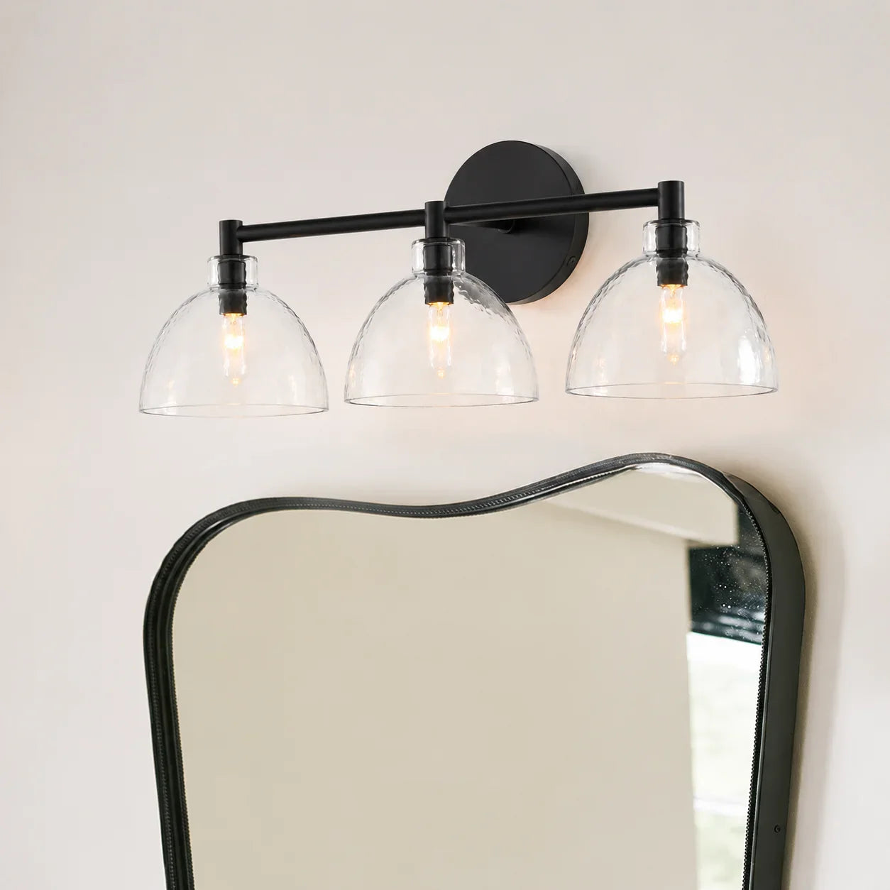 Wandlamp Gerecycled Glas Antique Brass – Minimalistische Wandverlichting voor Badkamer, Gang, Hal & Slaapkamer