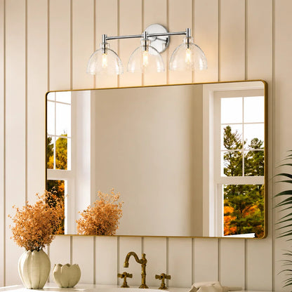 Wandlamp Gerecycled Glas Antique Brass – Minimalistische Wandverlichting voor Badkamer, Gang, Hal & Slaapkamer