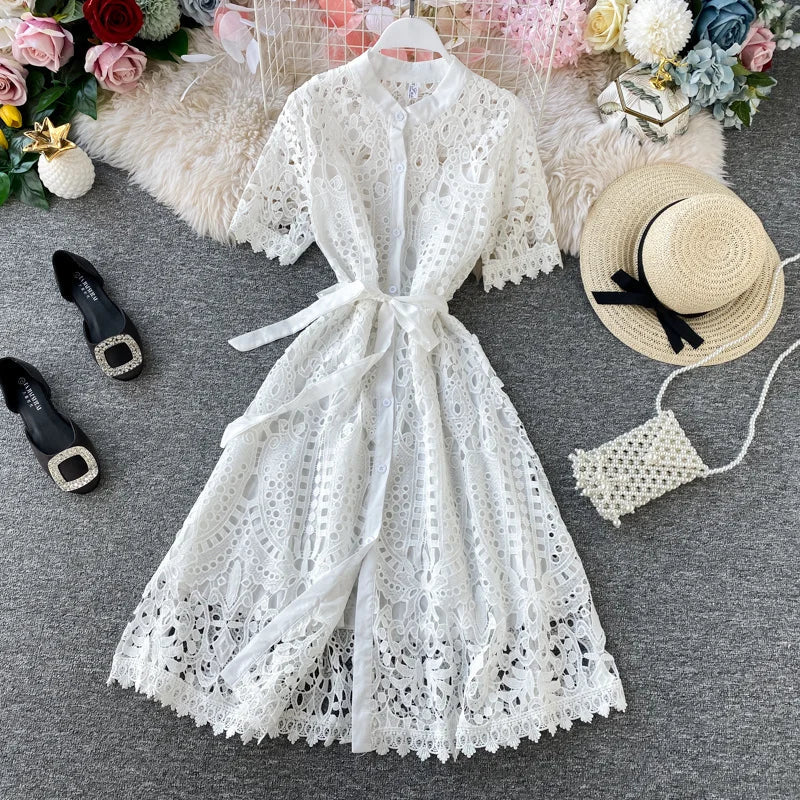 Elegante Kantjurk voor Vrouw Zomer Jurk