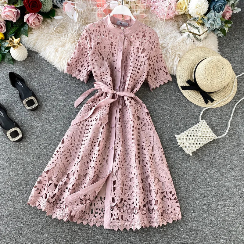 Elegante Kantjurk voor Vrouw Zomer Jurk