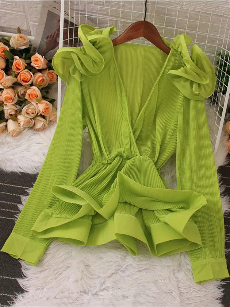 Vrouwelijke Blouse Bloemenprint Zomerse Stijl