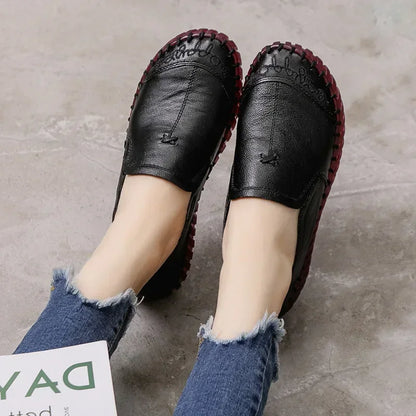 Echt Leren Loafers Zomer Comfortabele Schoenen