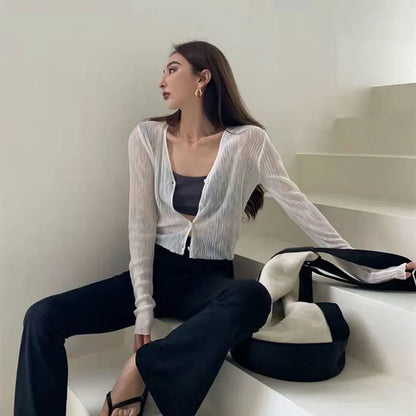 Lichte Zomer Cardigan met UV-Bescherming voor Dames