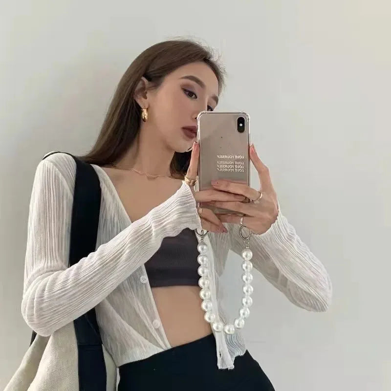 Lichte Zomer Cardigan met UV-Bescherming voor Dames