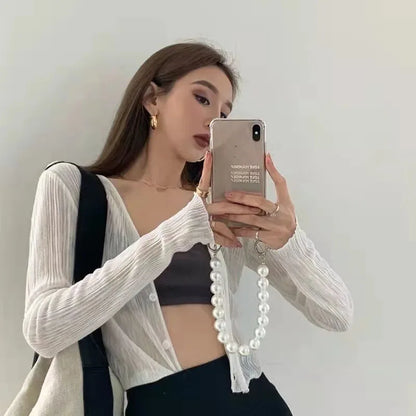 Lichte Zomer Cardigan met UV-Bescherming voor Dames