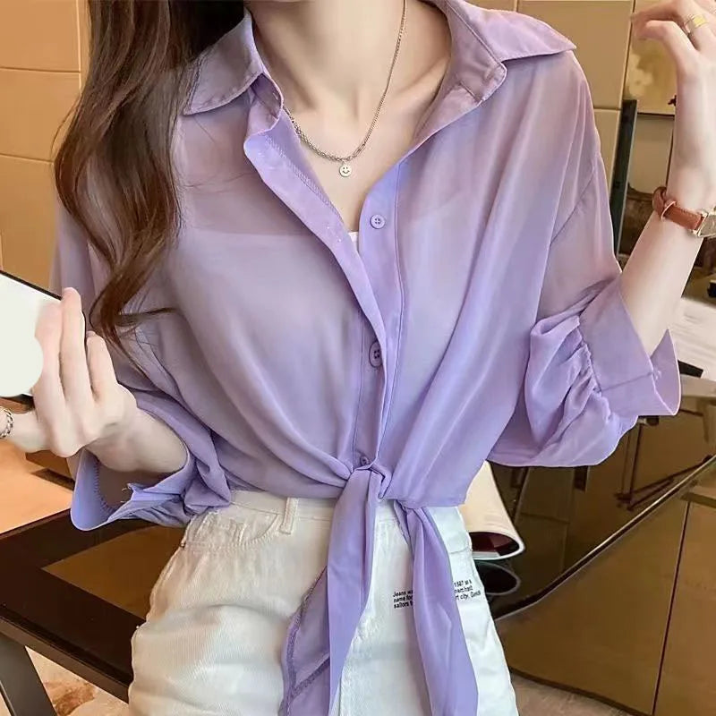 Lichte Zomer Blouse met UV Bescherming