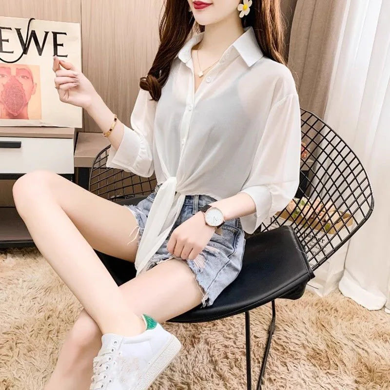 Lichte Zomer Blouse met UV Bescherming