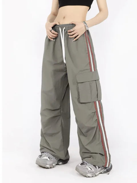 Y2K Cargo Broek voor Dames Wide Leg Stijl