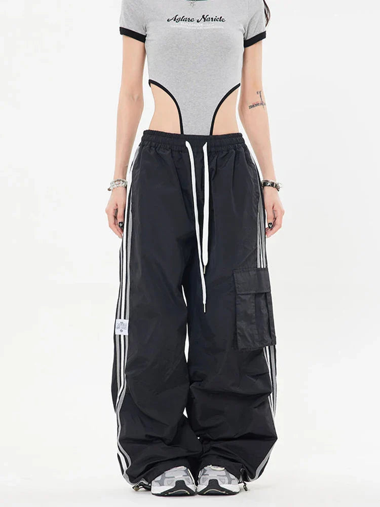 Y2K Cargo Broek voor Dames Wide Leg Stijl