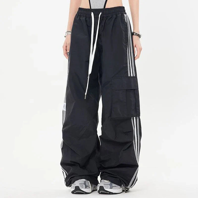 Y2K Cargo Broek voor Dames Wide Leg Stijl