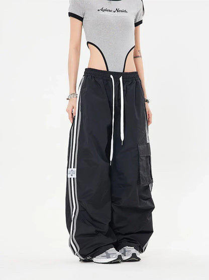 Y2K Cargo Broek voor Dames Wide Leg Stijl