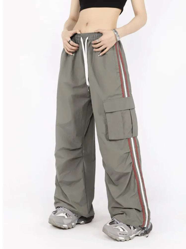Y2K Cargo Broek voor Dames Wide Leg Stijl