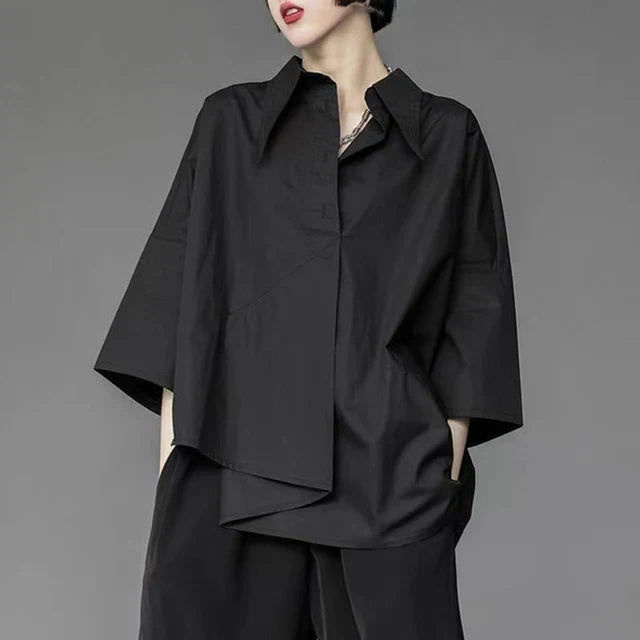 Vrouwelijke Blouse Gotische Stijl Chiffon Rokmodel - StudioMarella