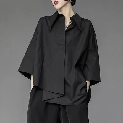Vrouwelijke Blouse Gotische Stijl Chiffon Rokmodel - StudioMarella