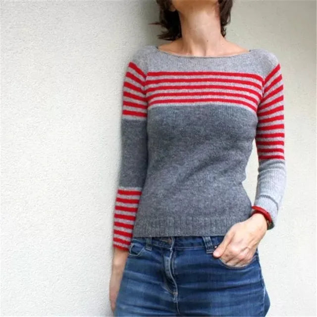 Vrouwen Sweater Ronde Hals Zacht Keperstof - StudioMarella