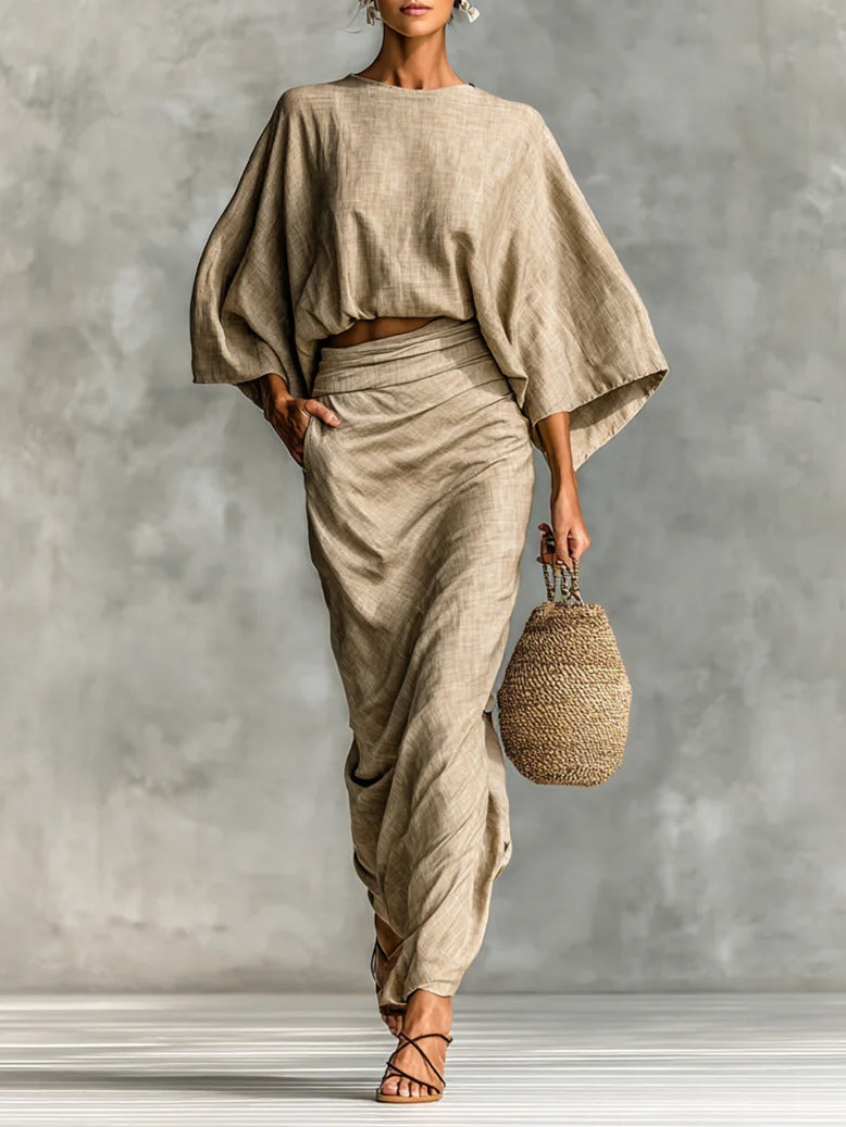 Dames Tweedelige Set en Rok Comfortabele Pasvorm - StudioMarella
