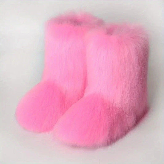 Dames Snowboots Warm Pluizig Comfortabele Laarzen - StudioMarella