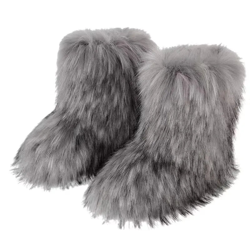 Dames Snowboots Pluizig Warm Comfortabel