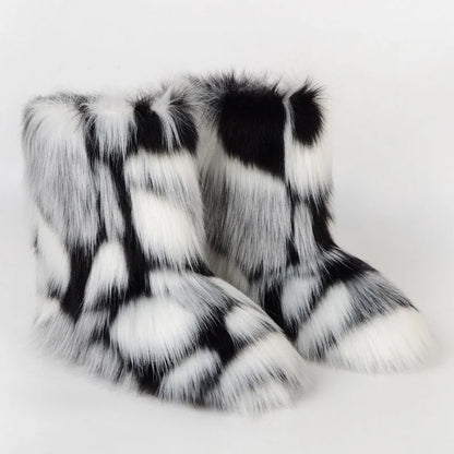 Dames Snowboots Pluizig Warm Comfortabel