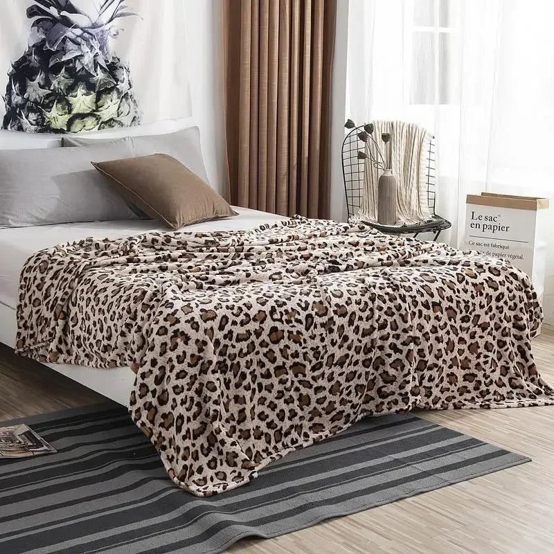 Leopardprint Deken Zacht en Warm - StudioMarella