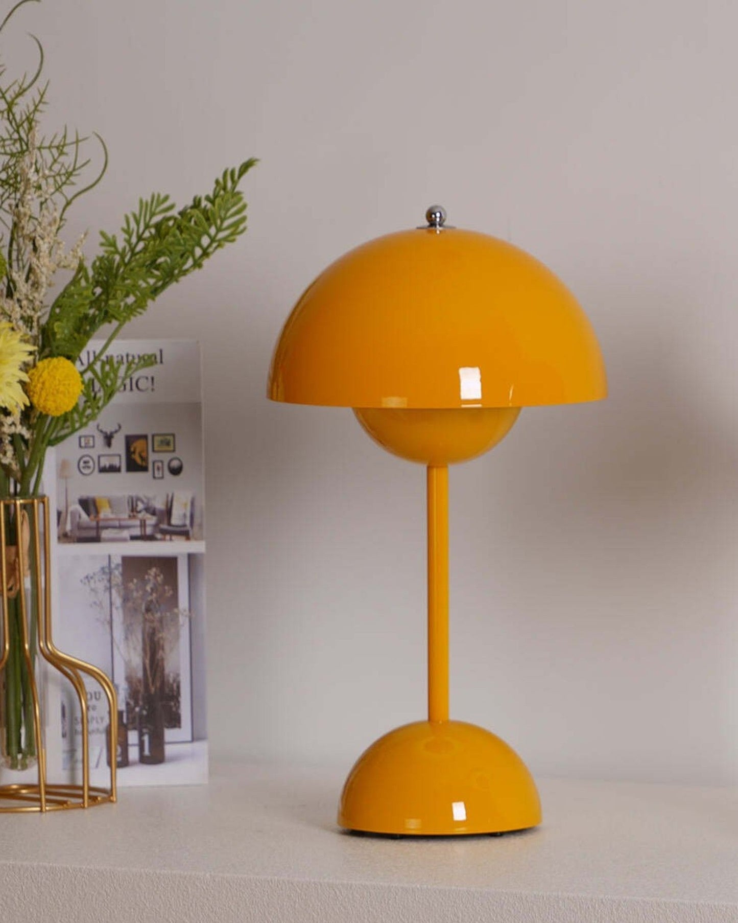 Tafellamp LED Metaal 28cm Grijs Dimbaar Bureau Nachtkast Scandinavisch Design Lamp Modern Minimalistisch
