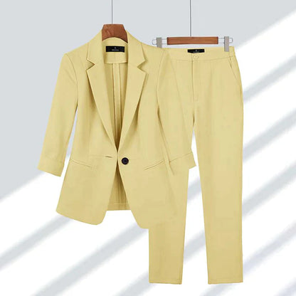 Damesset met Broche en Oorbellen Zilverkleurig Elegant