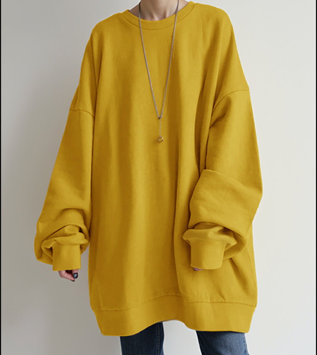 Damestrui Oversized Lange Zachte Trui voor Vrouw