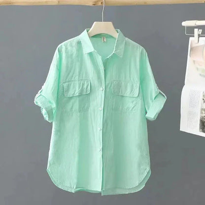 Vrouwen Poloshirt Geel Katoen Moda 2024 - StudioMarella