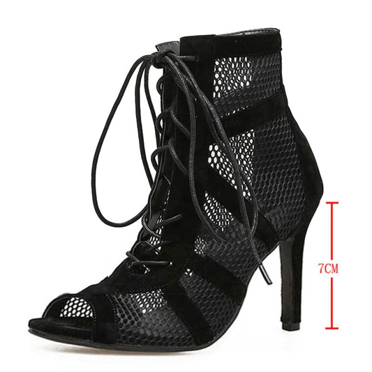 Dames Hoge Hak Sandalen Mesh Zomer Schoenen Elegant - StudioMarella