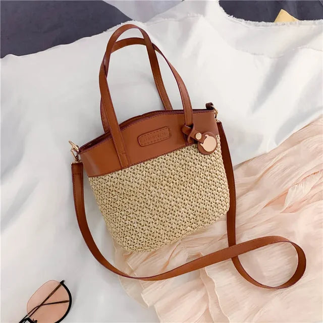 Gevlochten Schoudertas Dames Handgemaakt Leer Crossbody Stijlvol Modern Design Dagelijks Gebruik Elegante Tas